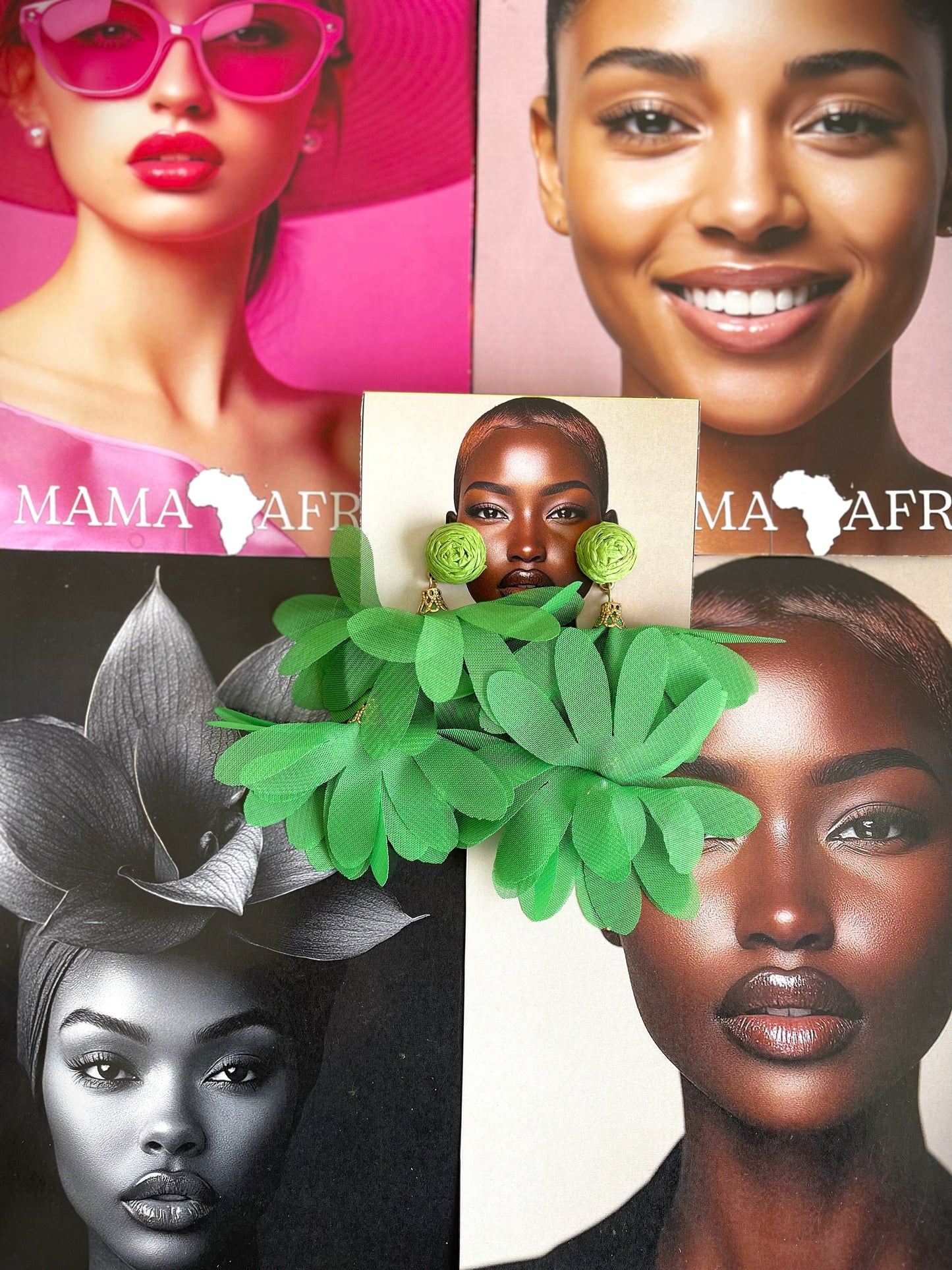 Boho Style Handmade Petals Design Earrings