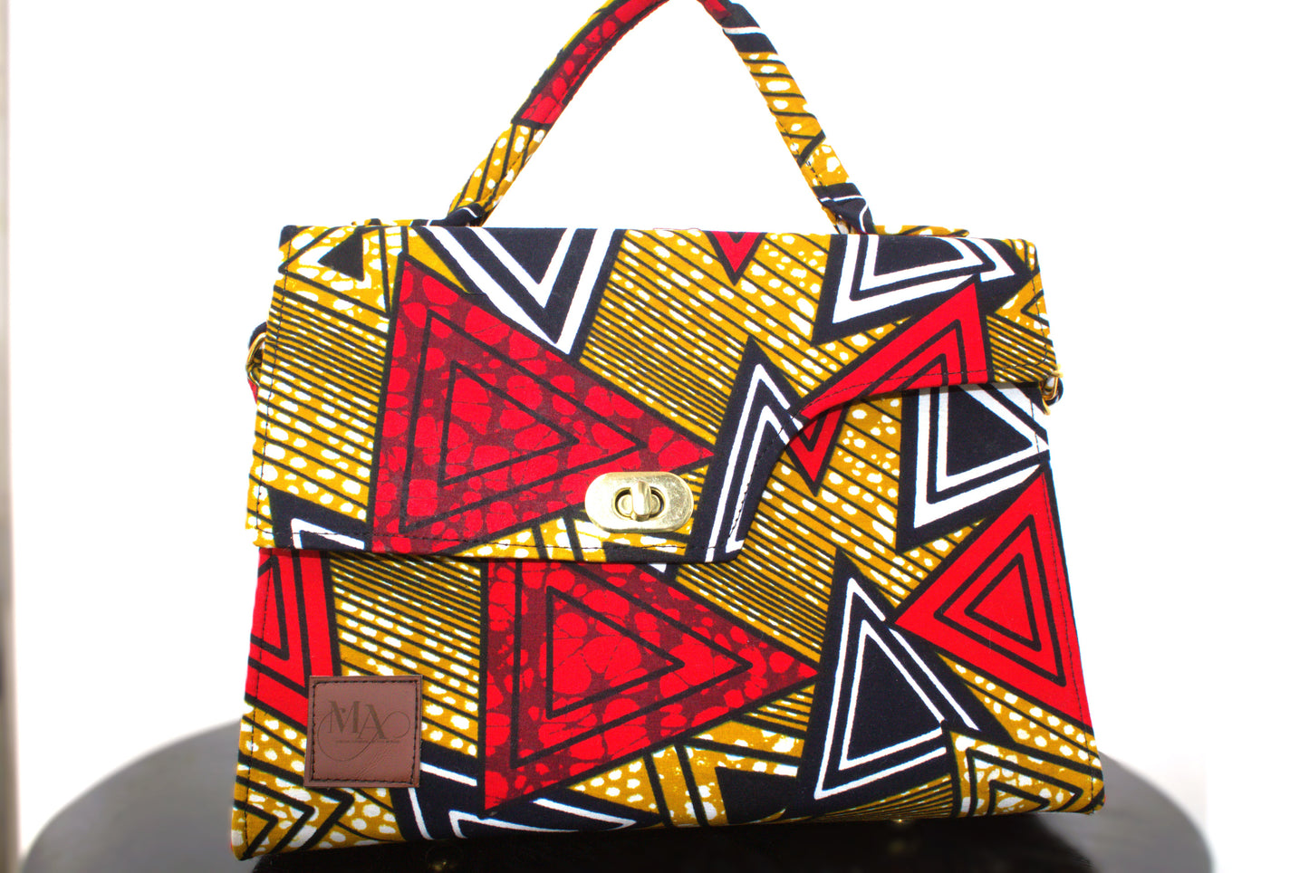 Prism Trapezoid Ankara Bag