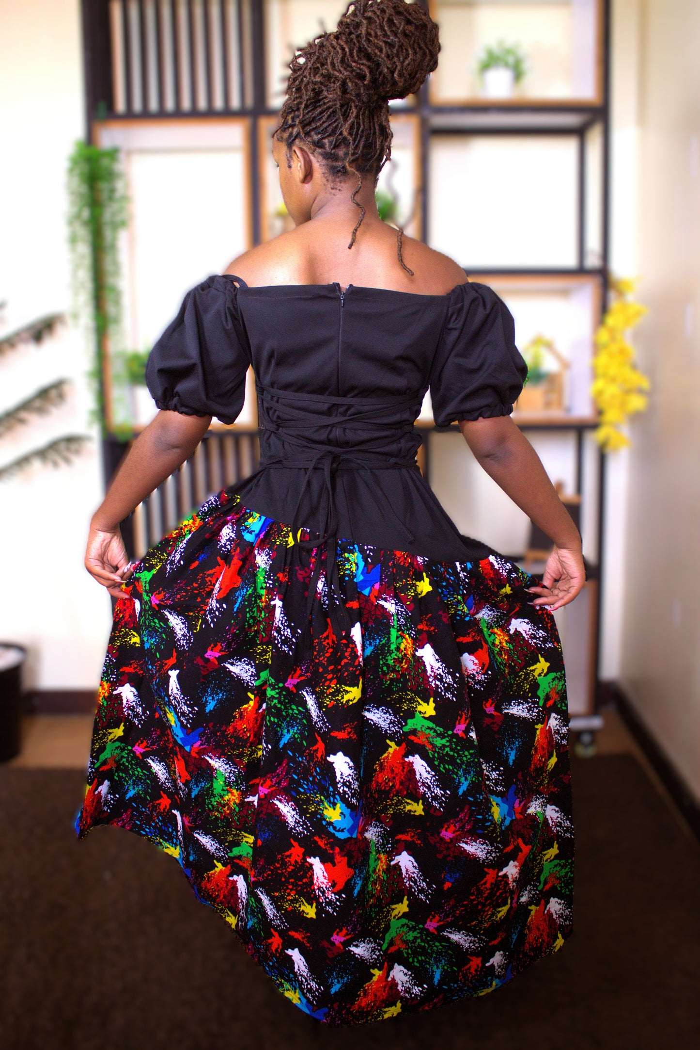 Neon Kaleidoscope Savannah Dress