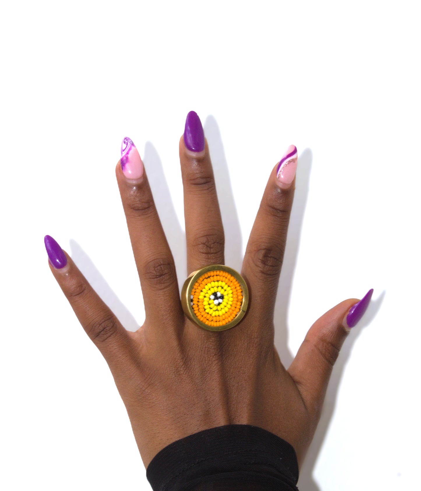 Maasai Beaded Spiral Ring