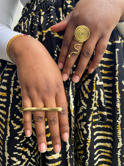 Golden Bar Ring