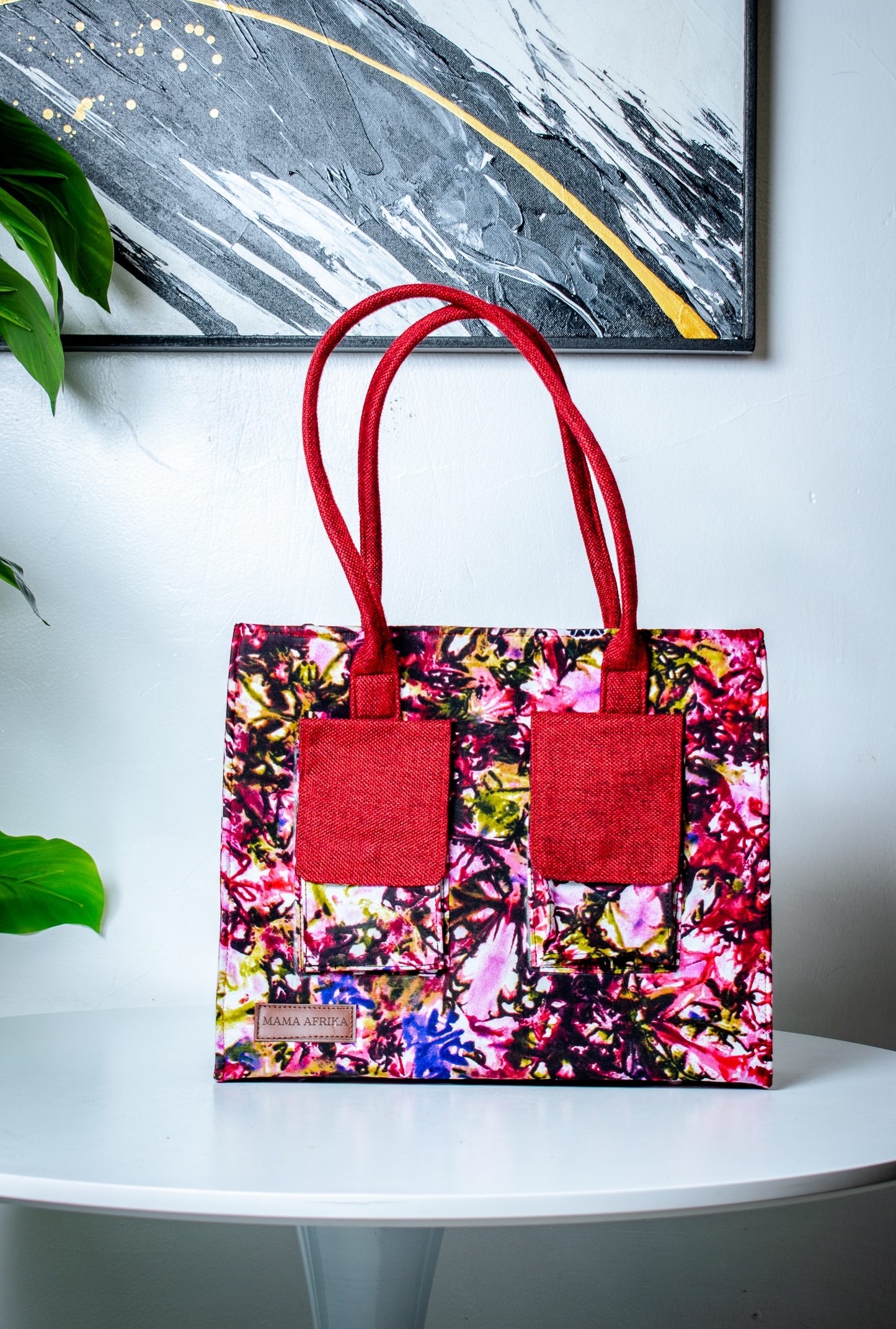 The Dual-Pocket Ankara Utility Tote