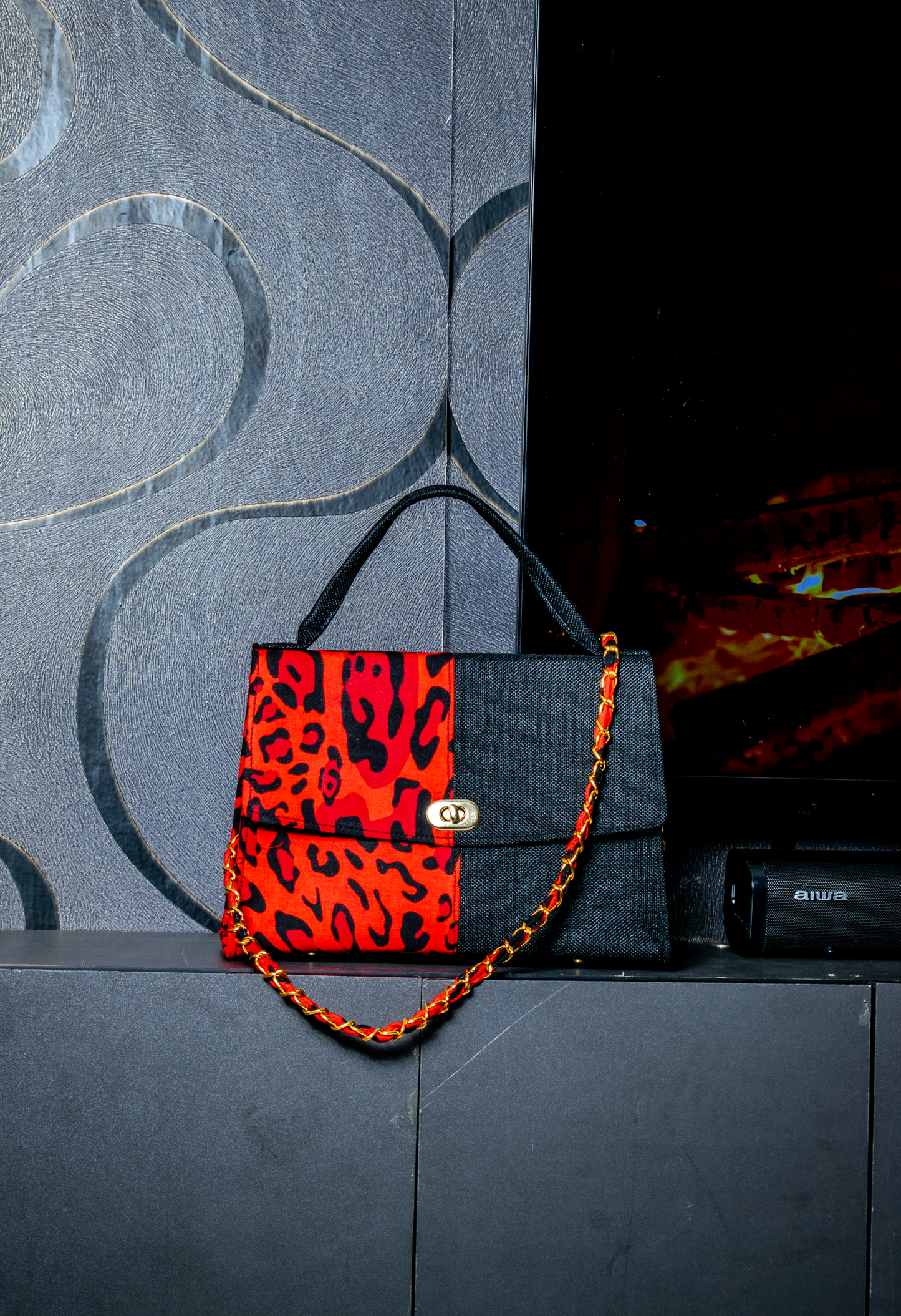Half-Ankara Dualia Satchel Bags