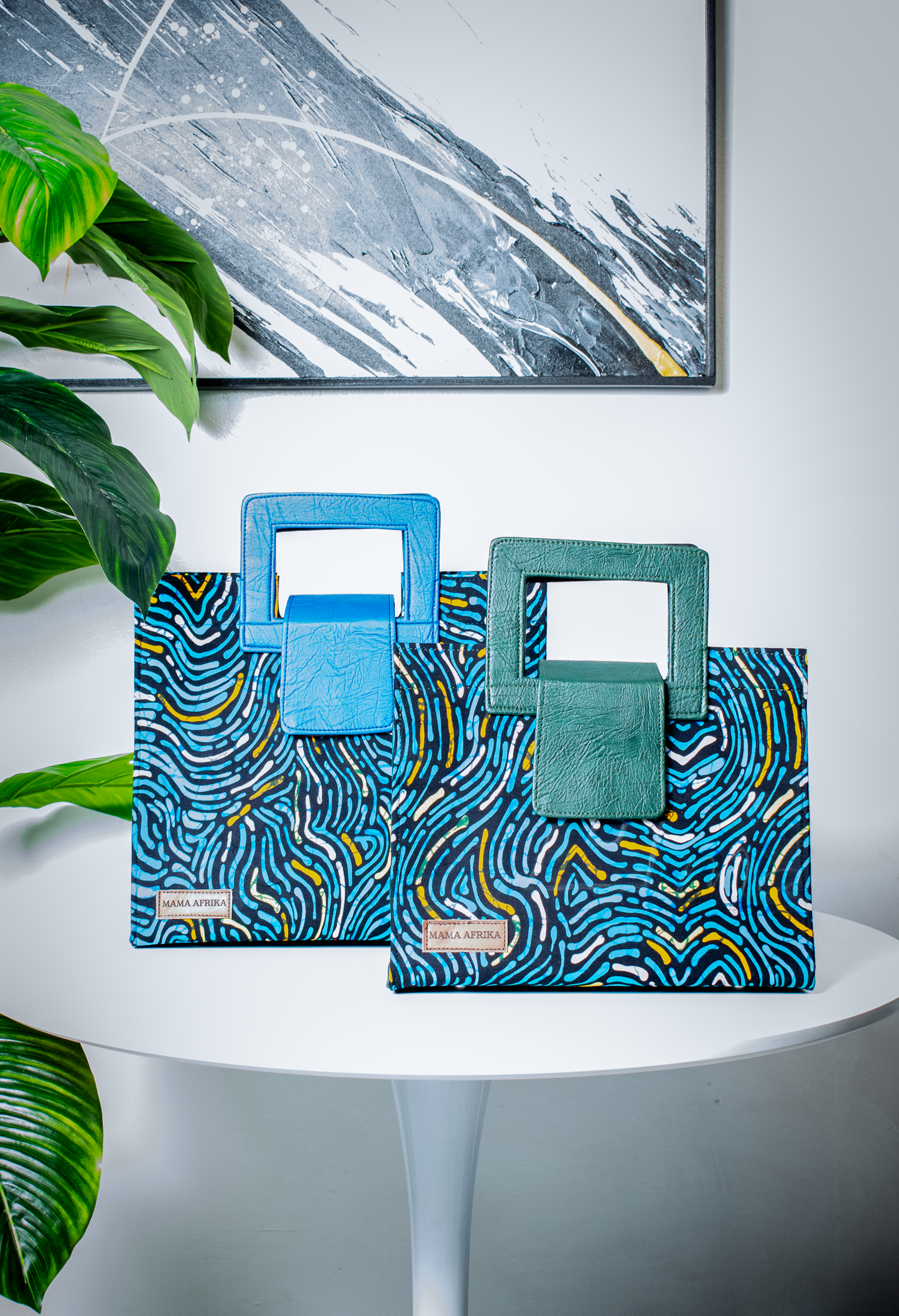 The Square-Handle Ankara Tote