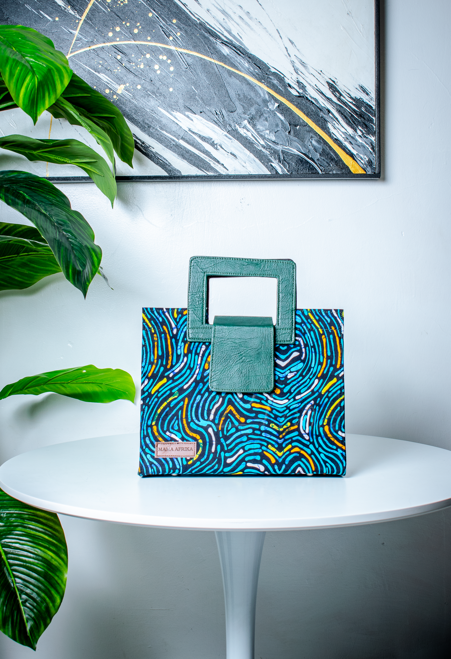 The Square-Handle Ankara Tote