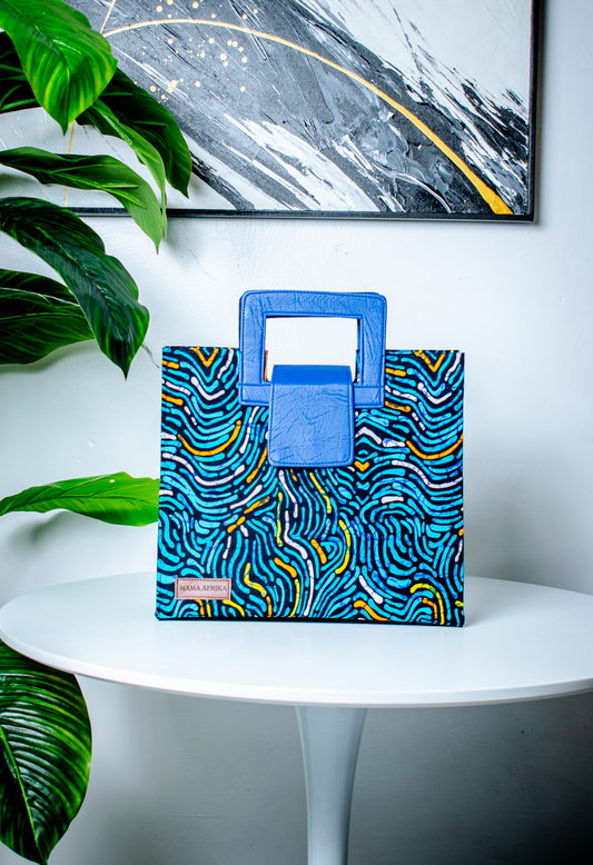 The Square-Handle Ankara Tote