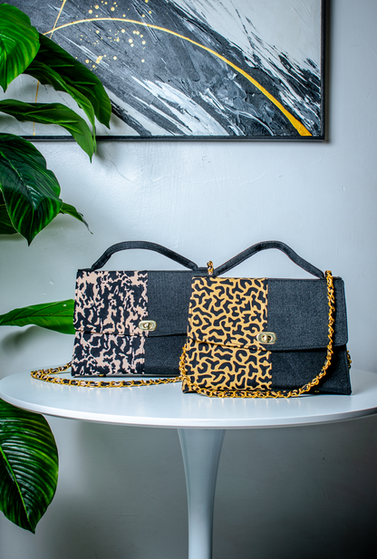 Half-Ankara Dualia Satchel Bags