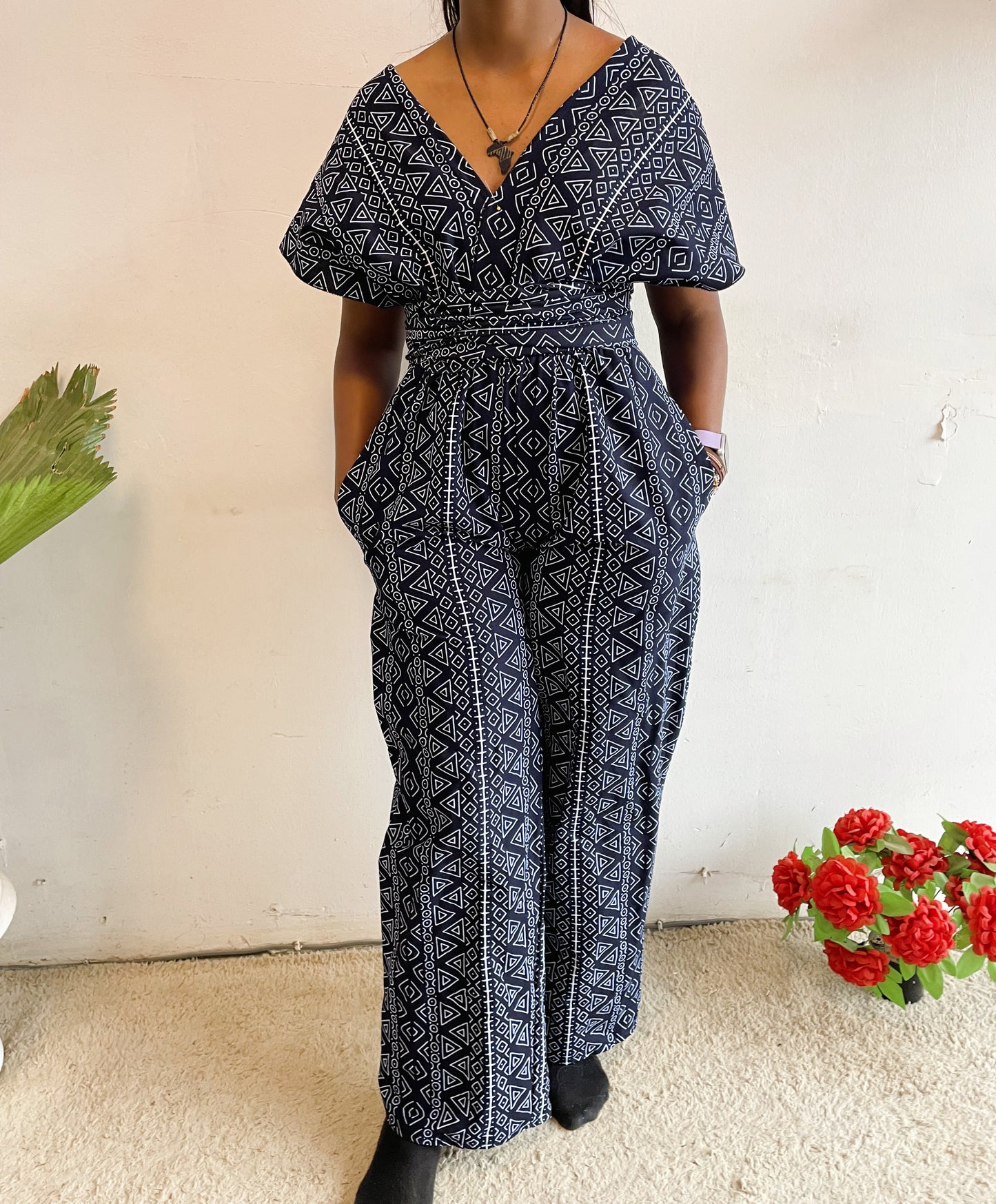 Amara Geometric Infinity Jumpsuit