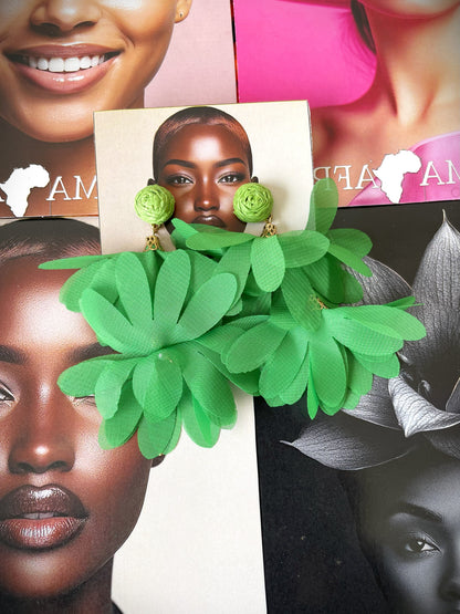 Boho Style Handmade Petals Design Earrings