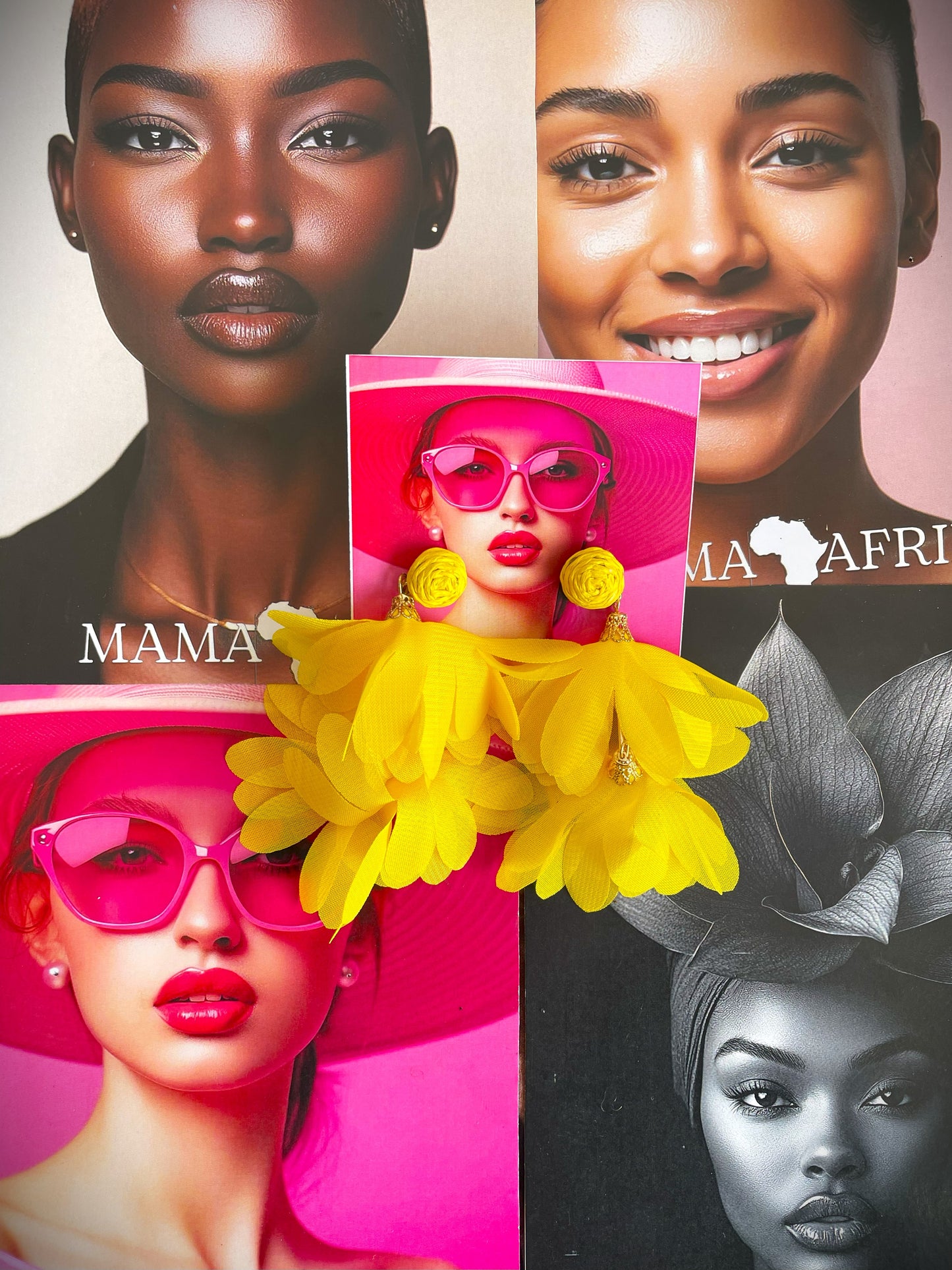 Boho Style Handmade Petals Design Earrings