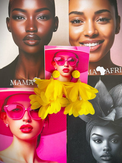 Boho Style Handmade Petals Design Earrings