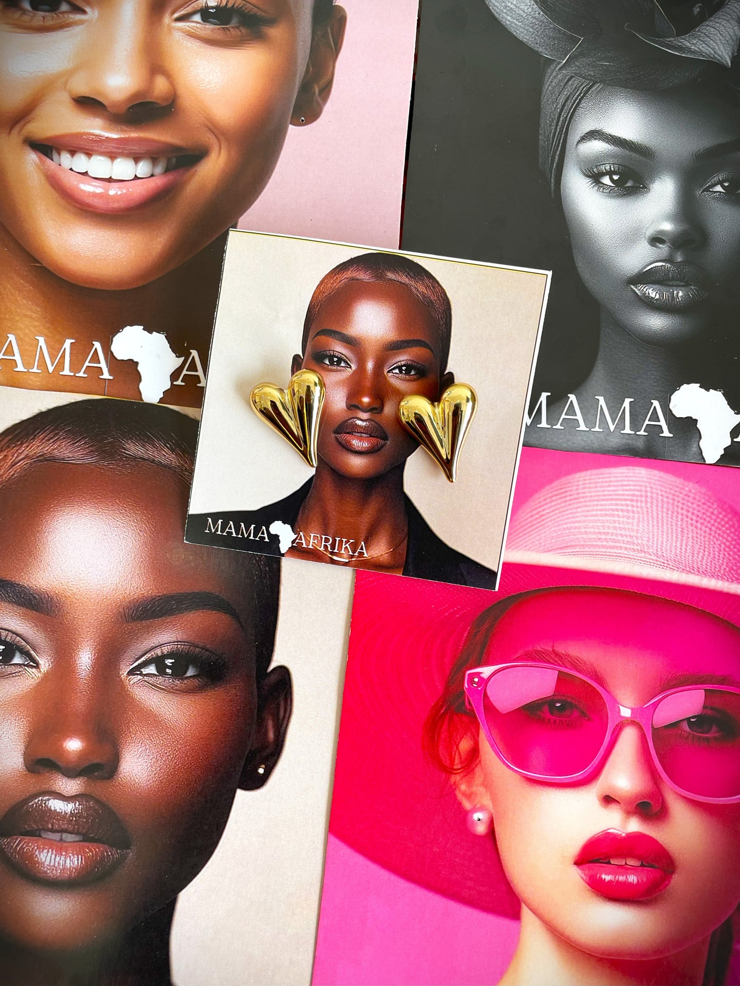 Gold  Statement Earrings