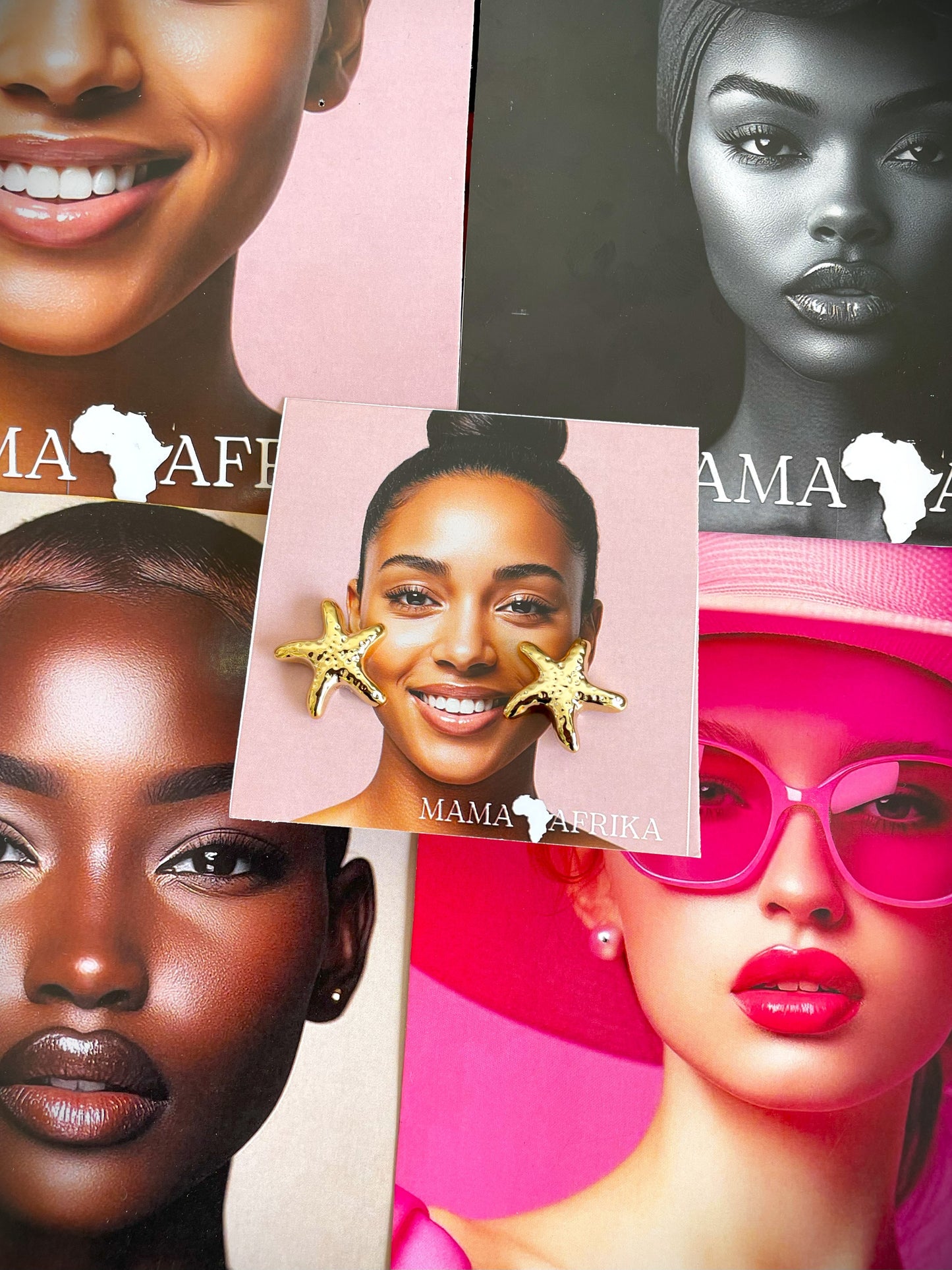 Gold  Statement Earrings