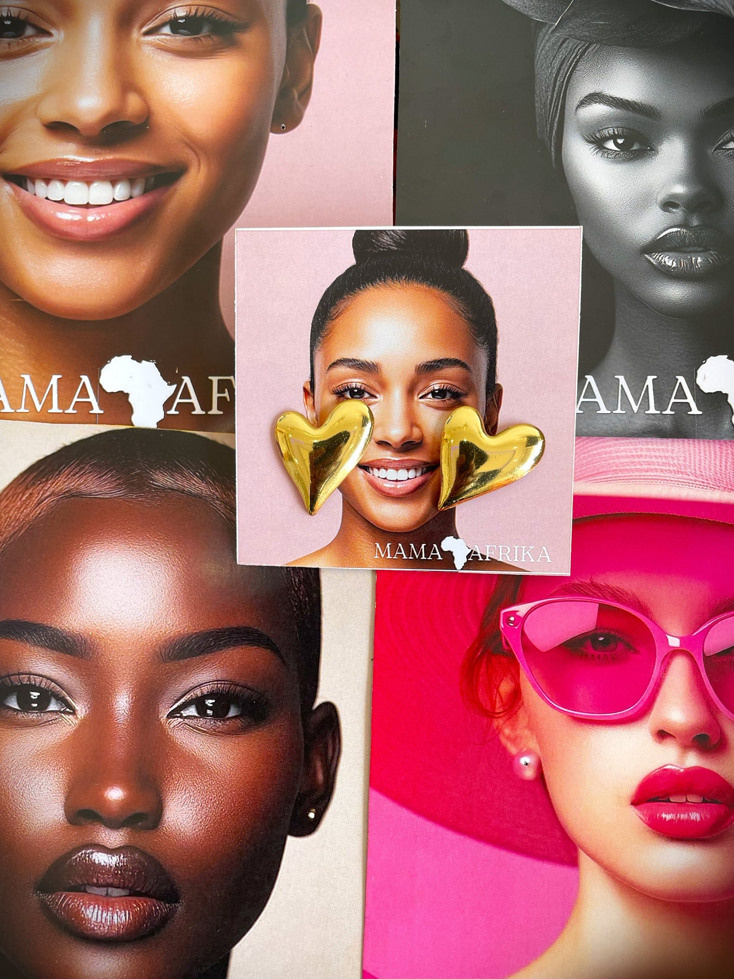 Gold  Statement Earrings