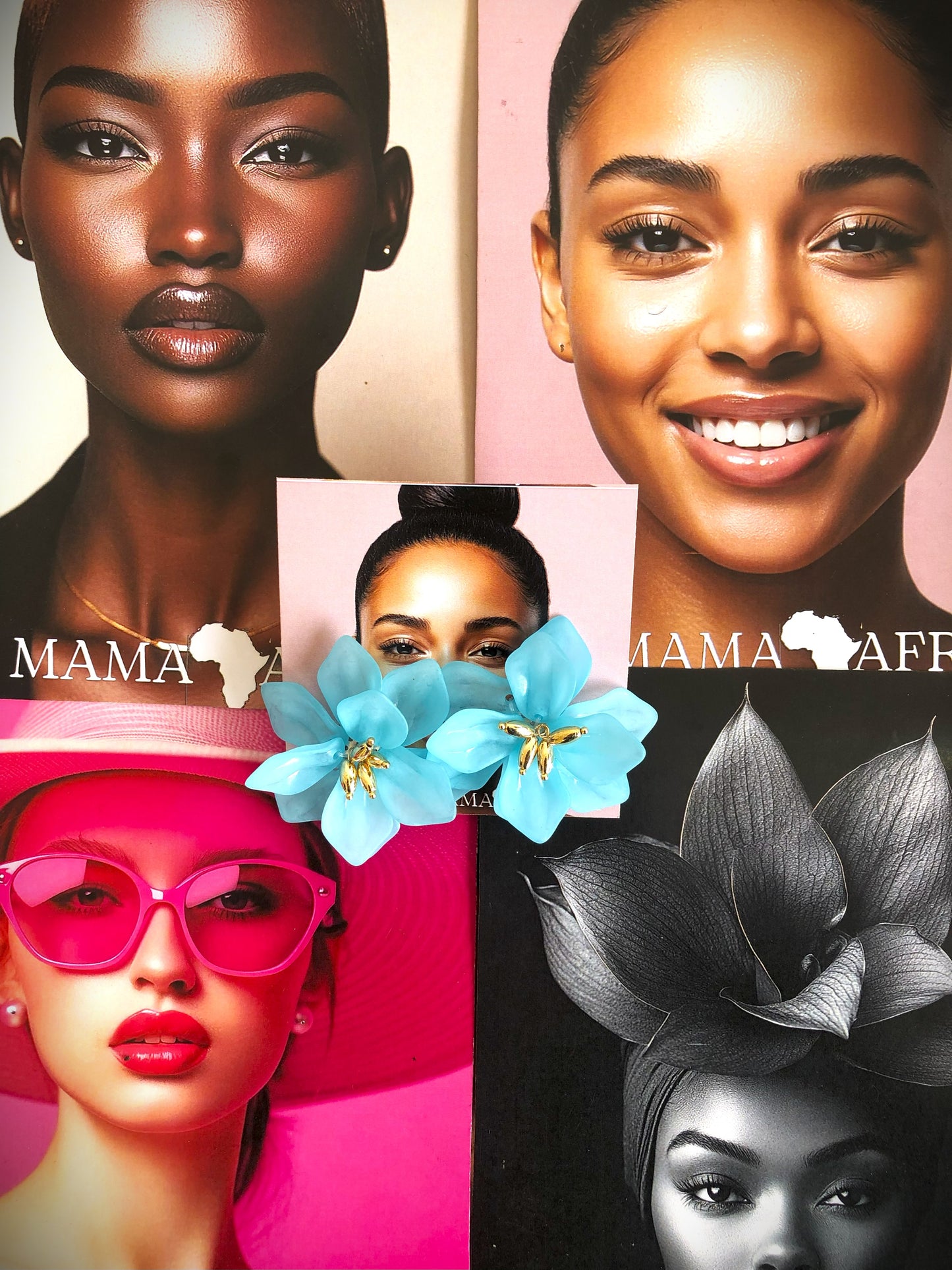 3D Floral Statement Earrings