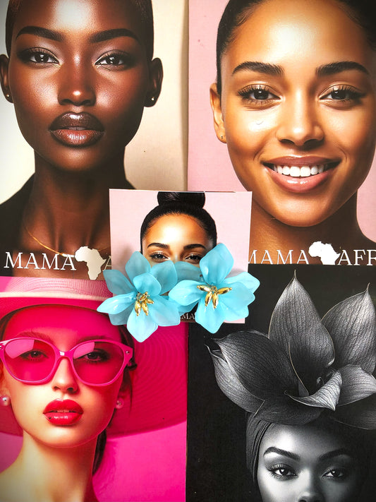 3D Floral Statement Earrings