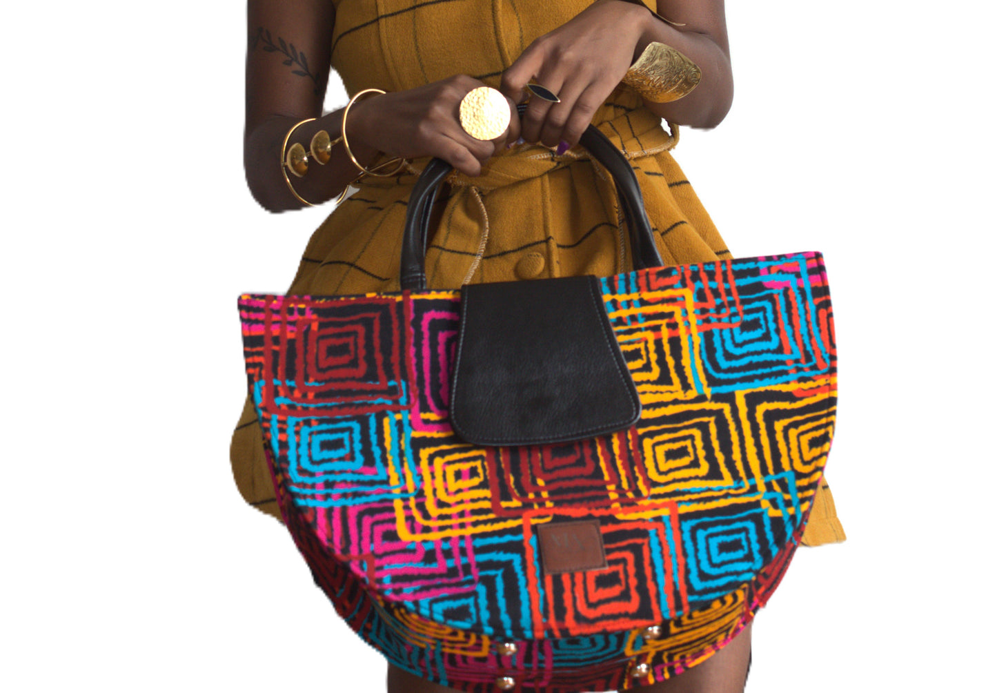 Prism Crescent Ankara Bag