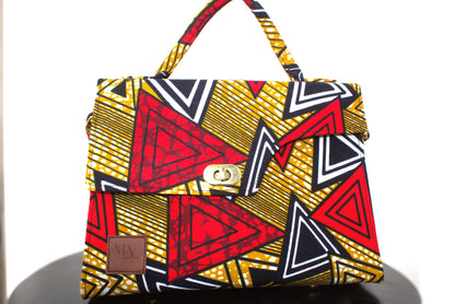 Prism Trapezoid Ankara Bag