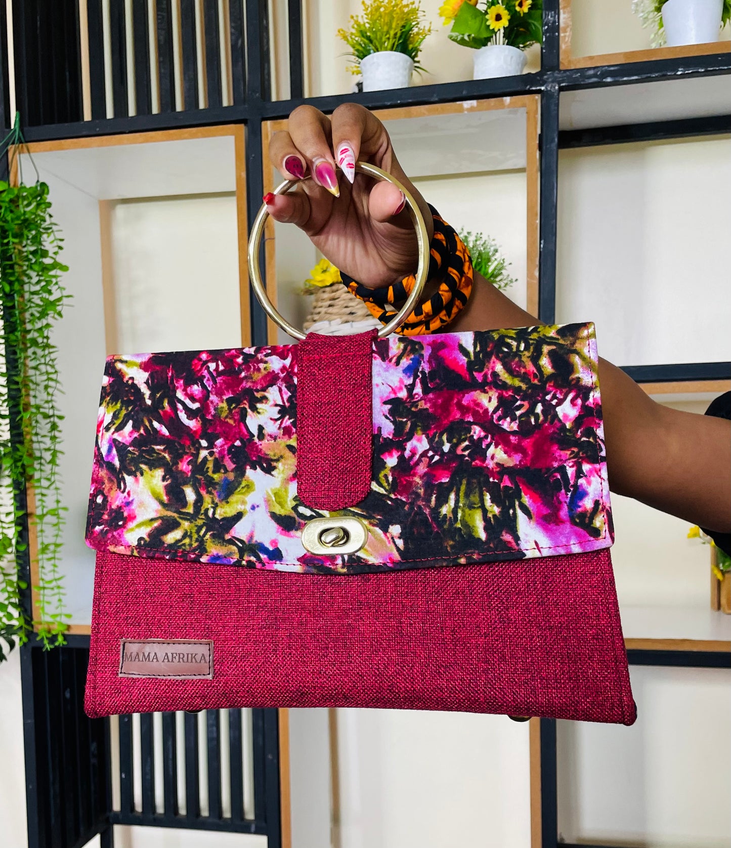 Fuchsia Flora Bag
