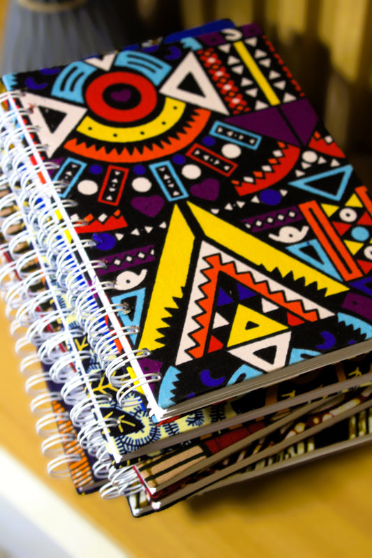 African Print Spiral Notebooks
