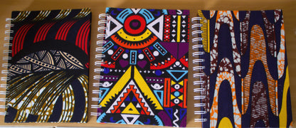 African Print Spiral Notebooks