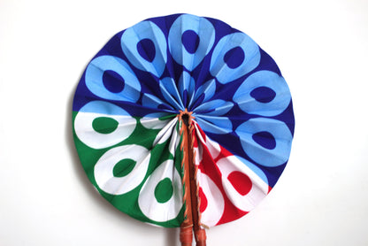 African Print (Ankara) Foldable Hand Fans