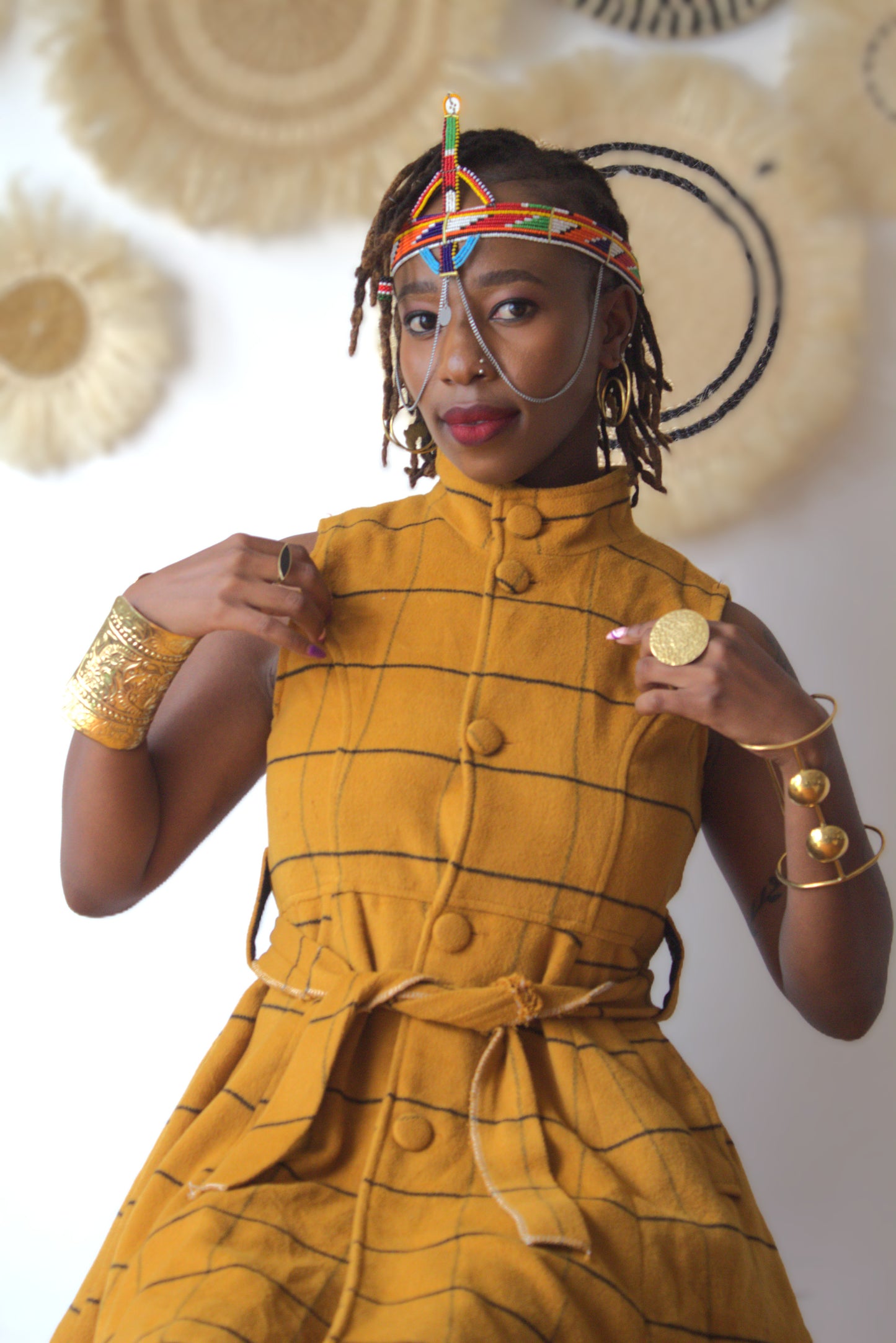 Maasai beaded headpieces