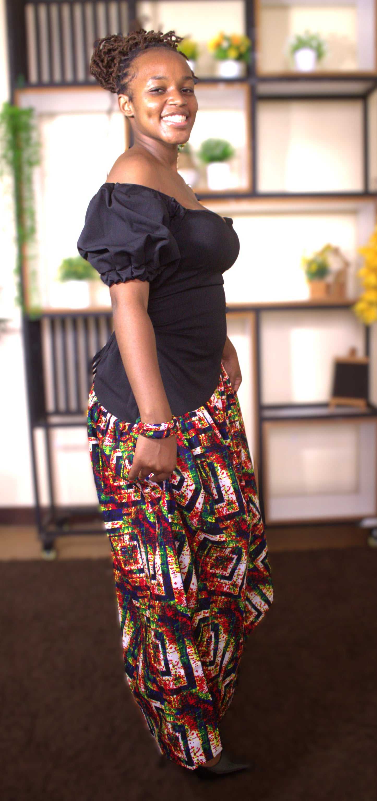 Geometric Pulse Savannah Dress