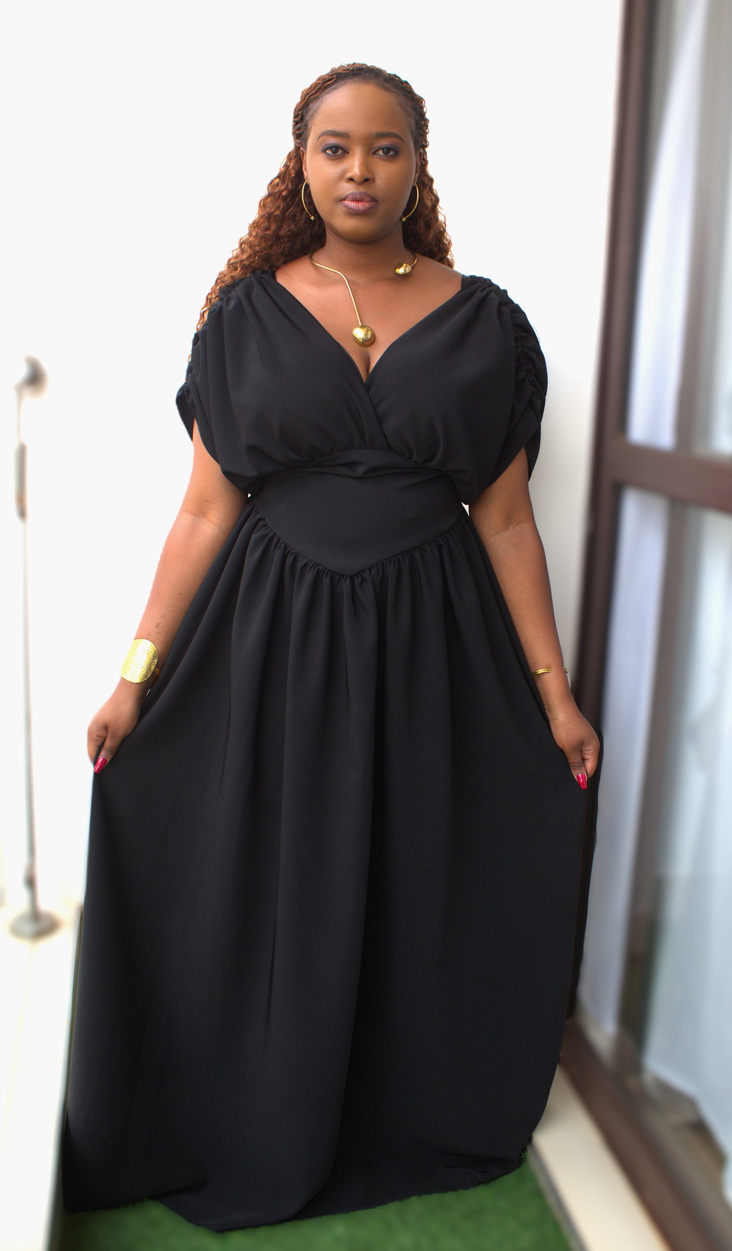 Plain Colour Maxi Dress