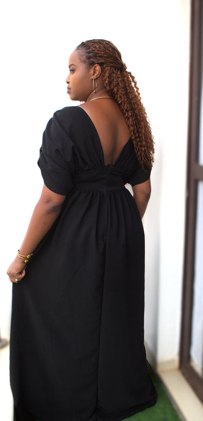 Plain Colour Maxi Dress