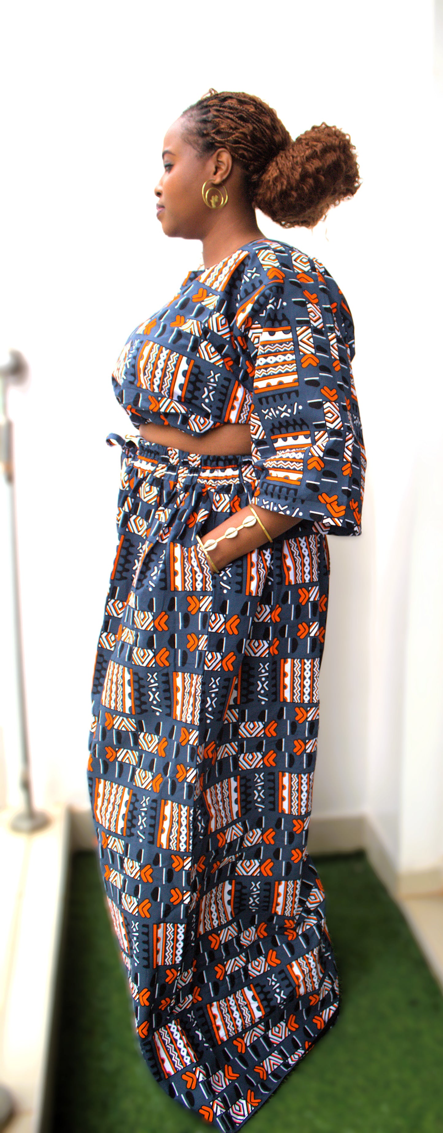 Sahara Wide-Leg Ankara Two-Piece Set