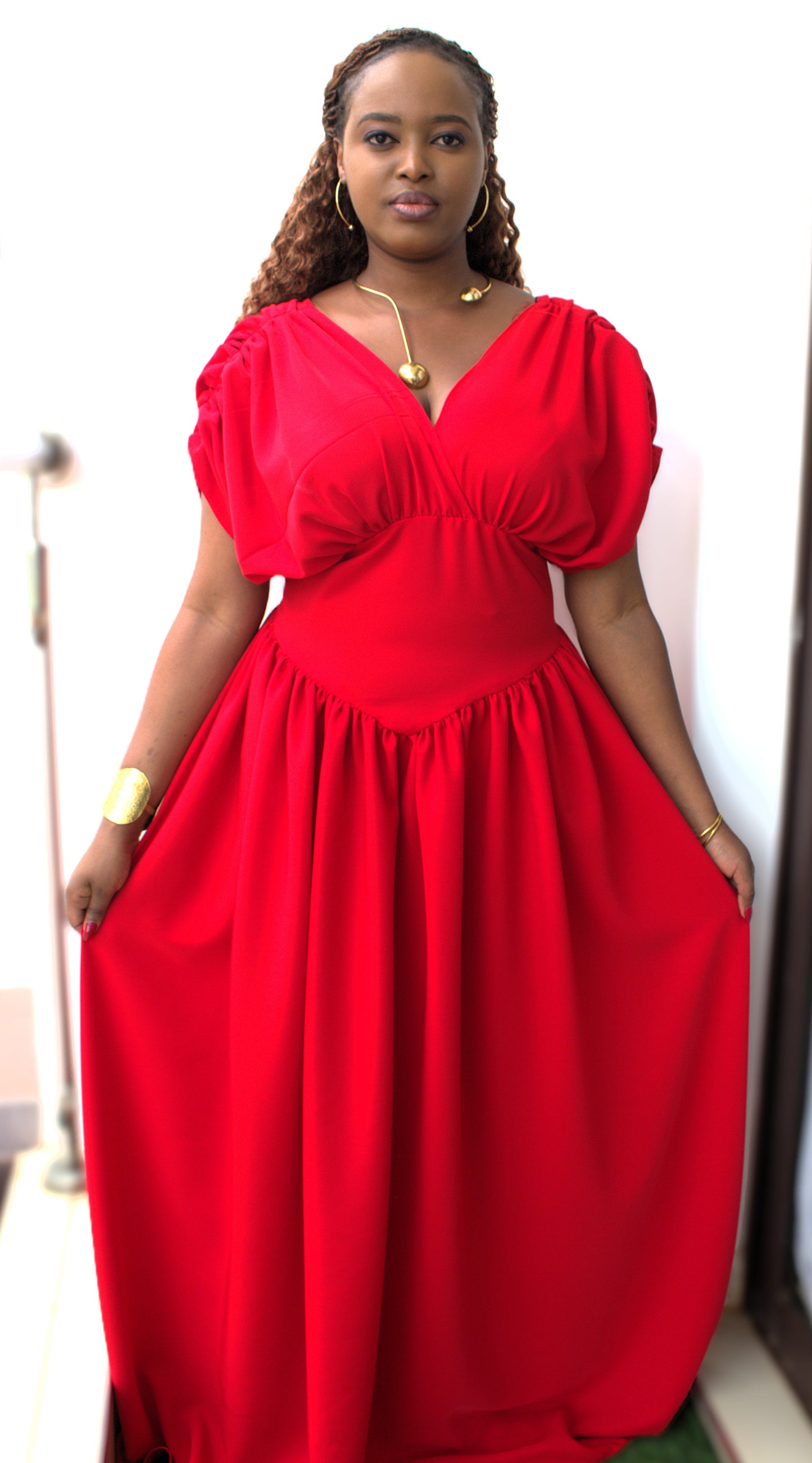 Plain Colour Maxi Dress