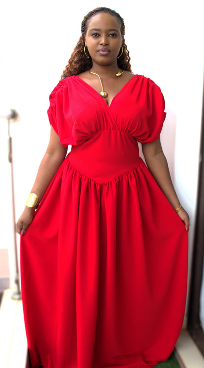Plain Colour Maxi Dress