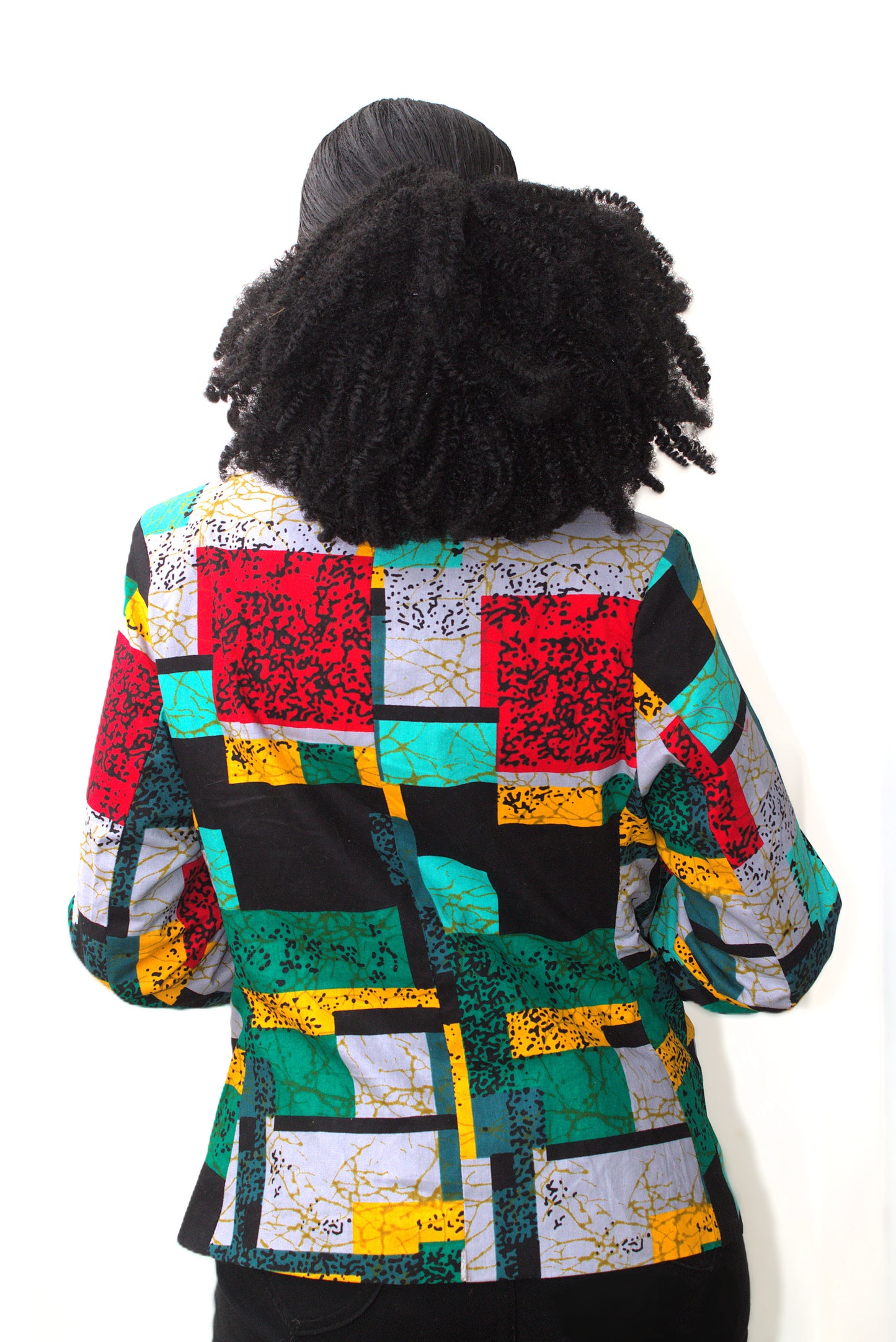 Mosaic Modernist Ankara Blazer