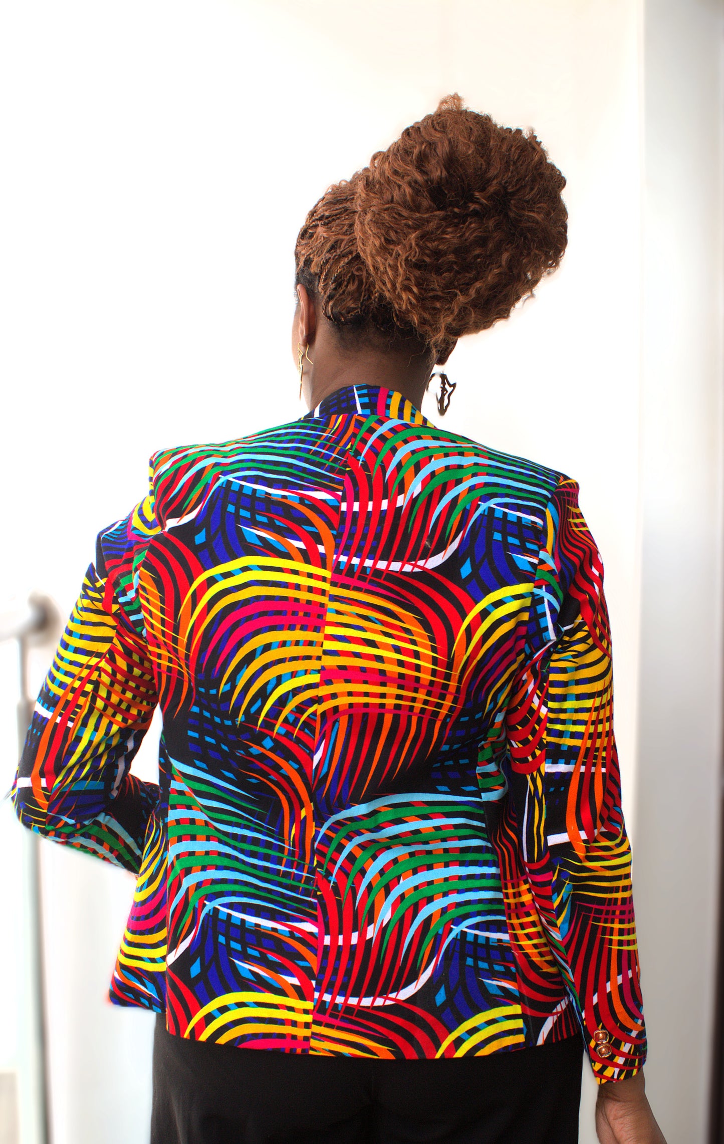 Radiance Swirl Ankara Blazer