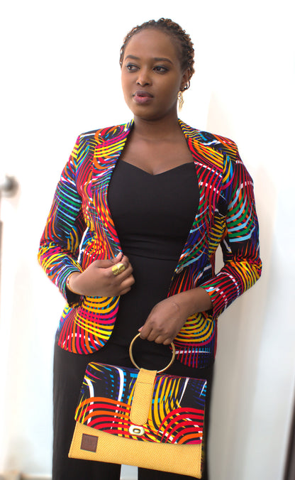 Radiance Swirl Ankara Blazer