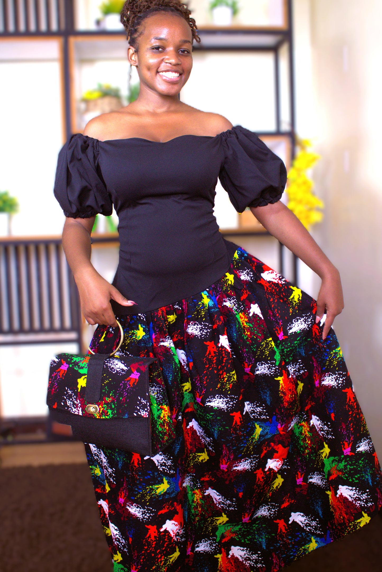Neon Kaleidoscope Savannah Dress