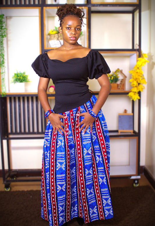 Azure Bogolan Savannah Dress