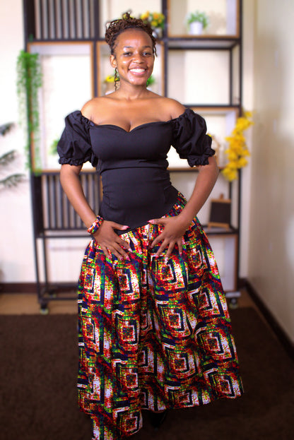 Geometric Pulse Savannah Dress