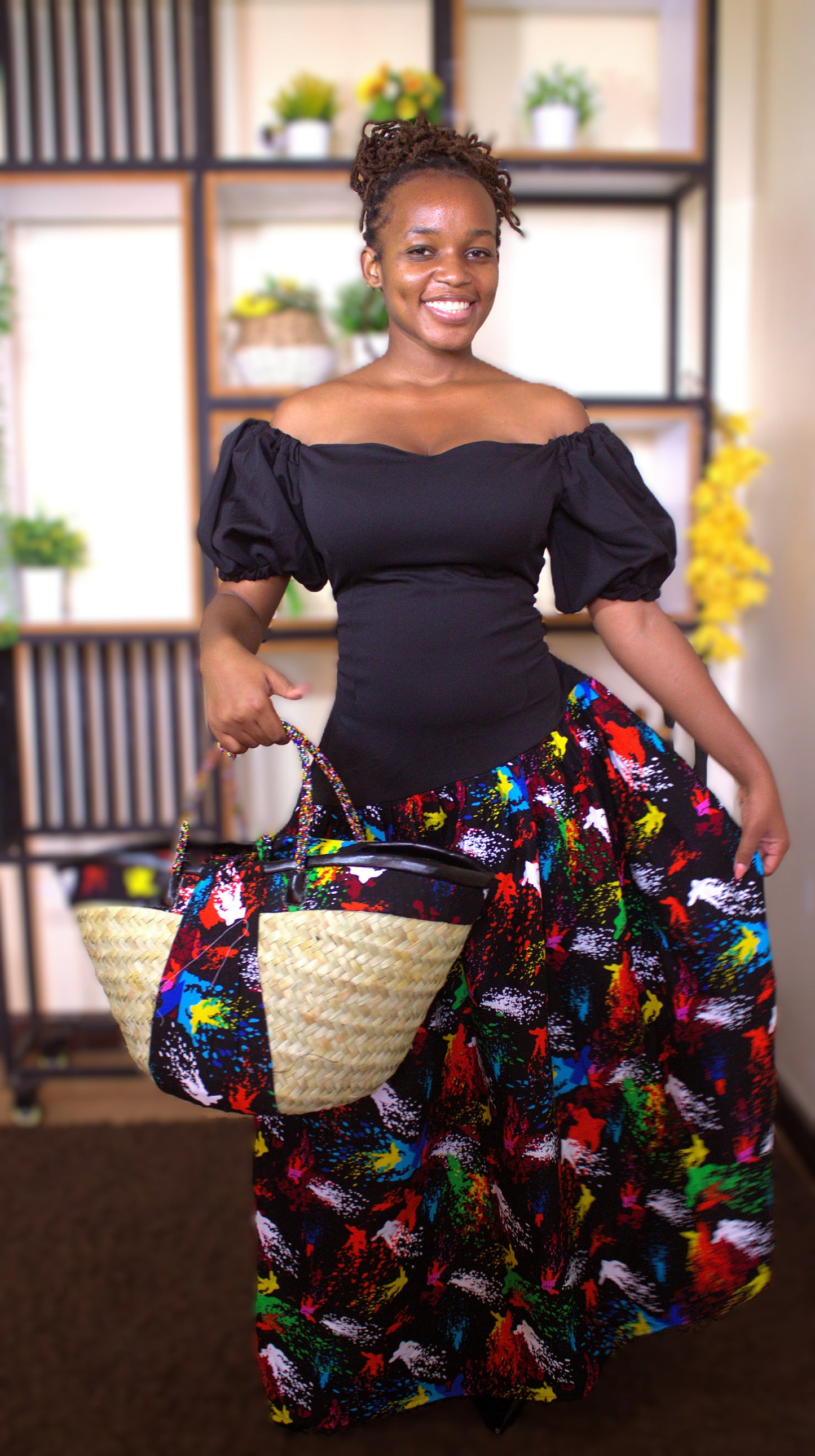 Neon Kaleidoscope Savannah Dress
