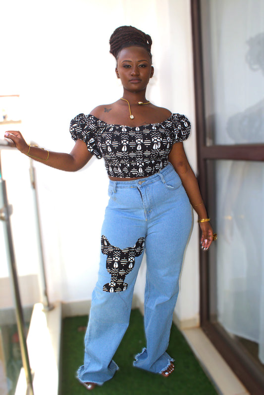 Adire Noir Set