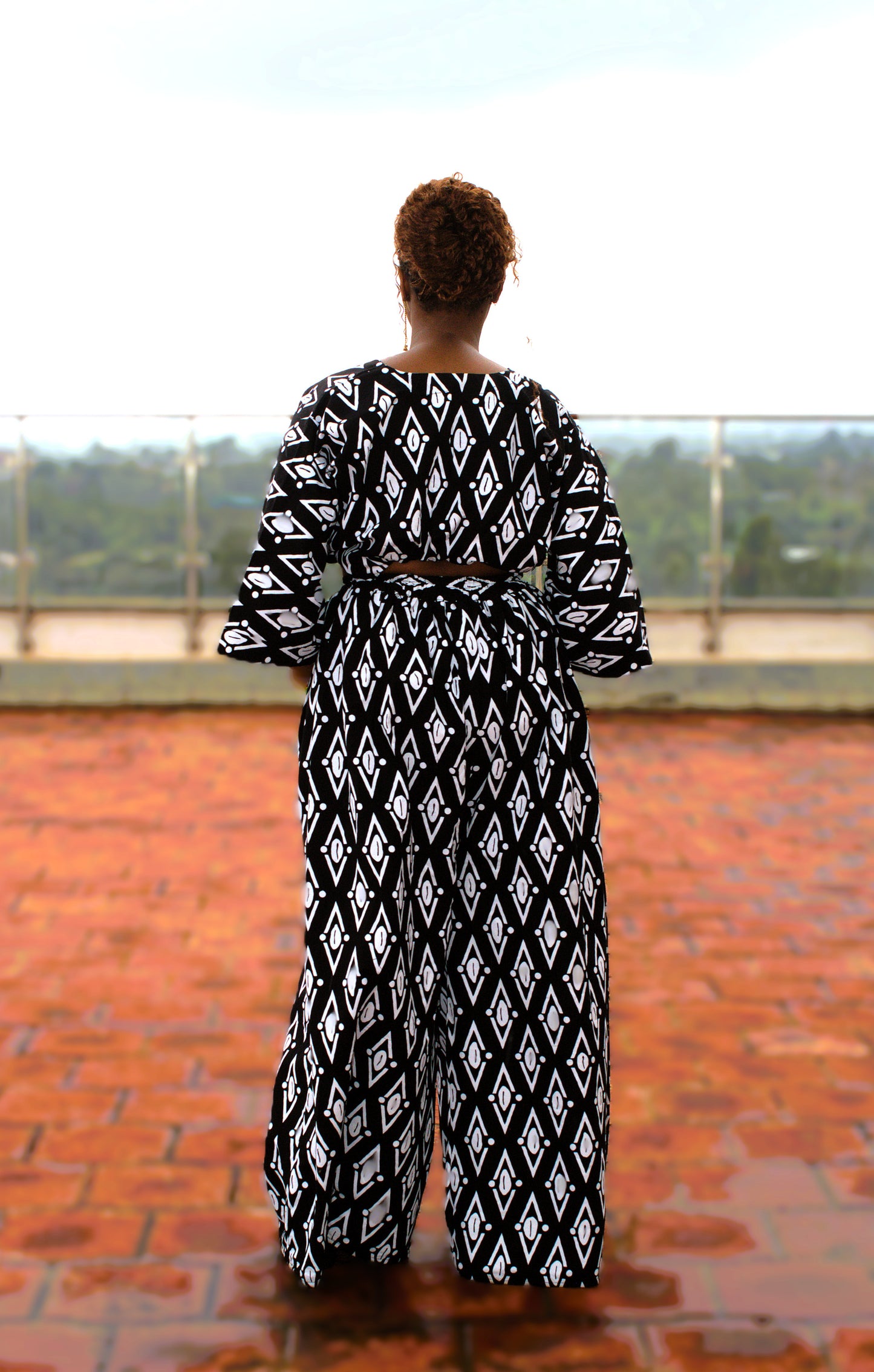Royal Amethyst Adinkra Two-Piece Set