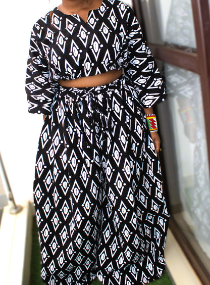 Royal Amethyst Adinkra Two-Piece Set