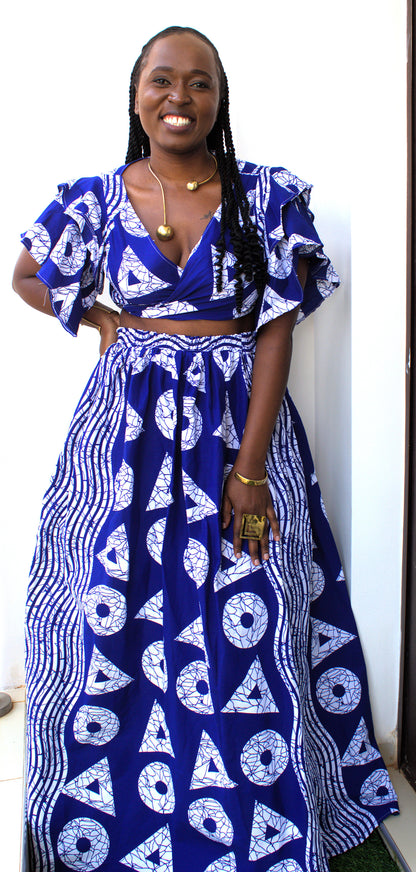 cobalt blue Ankara Set