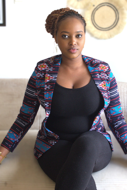 Aziza Structured Ankara Blazer