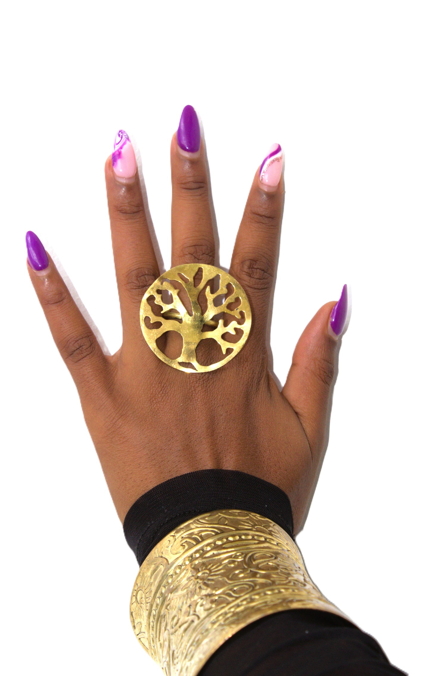 Tree of Life Cutout Statement Ring