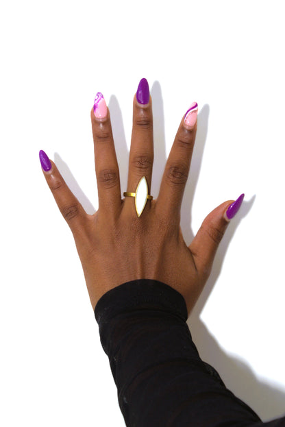 Marquise-Cut Statement Ring