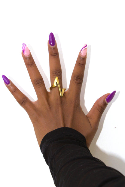 Signature Fluid Geometry Rings
