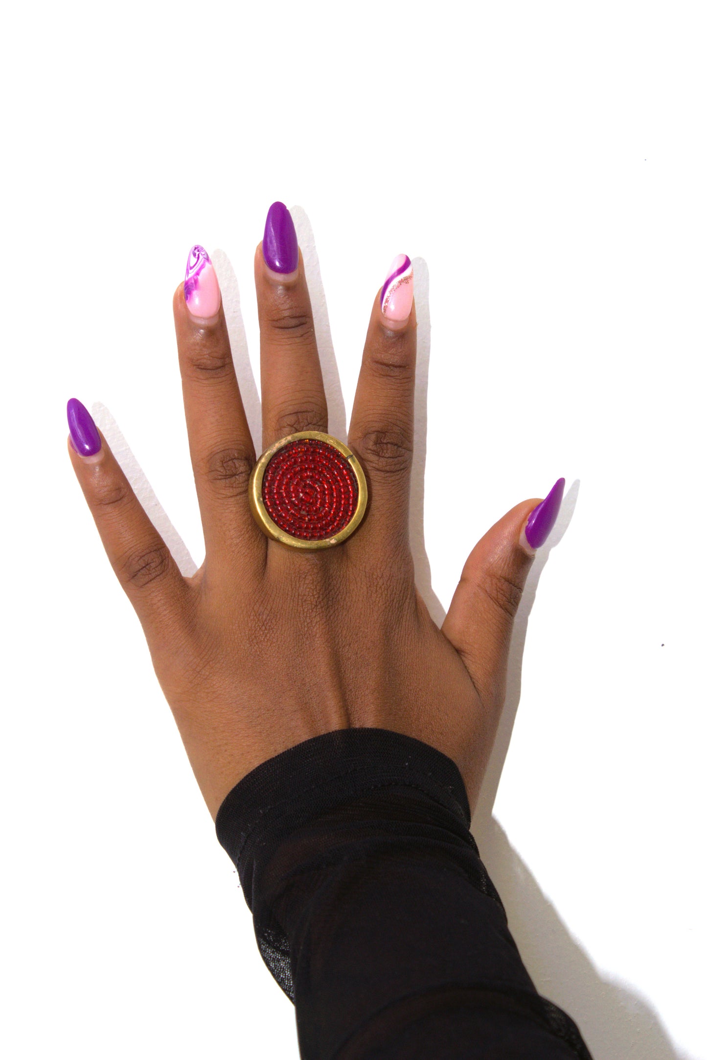 Maasai Beaded Spiral Ring