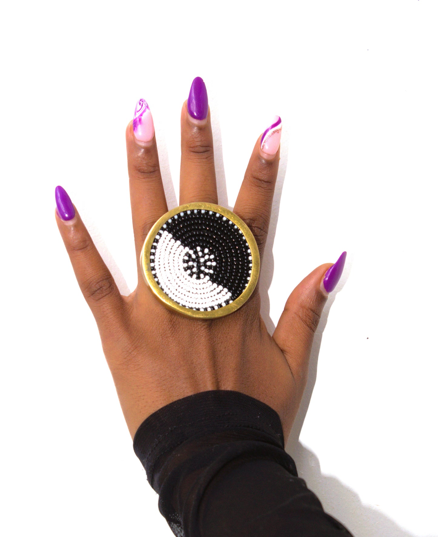 Maasai Beaded Spiral Ring